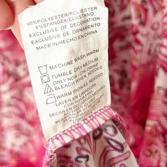 Sleeveless Tropical Floral Print Midi Dress - Picture 4 of 5